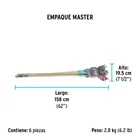 Trapeador de microfibra española, bastón de 120 cm, KLINTEK 6