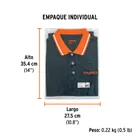 Playera polo performance para hombre, gris, G, TRUPER 6
