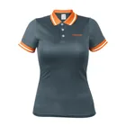 Playera polo performance para mujer, gris, M, TRUPER 1