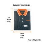 Playera polo performance para mujer, gris, M, TRUPER 6