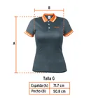 Playera polo performance para mujer, gris, G, TRUPER 4