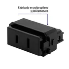 Contacto sencillo, 2polos, sin tierra, negro, Línea Italiana 2