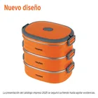 Lonchera térmica con 3 contenedores de acero inoxidable 1