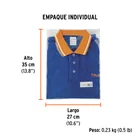 Playera polo performance para hombre, azul, G, TRUPER 6