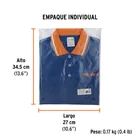 Playera polo performance para mujer, azul, M, TRUPER 6