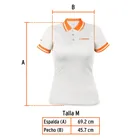 Playera polo performance para mujer, blanca, M, TRUPER 3