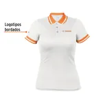 Playera polo performance para mujer, blanca, G, TRUPER 2