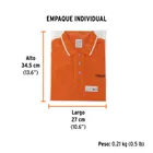 Playera polo performance para hombre, naranja, M, TRUPER 7