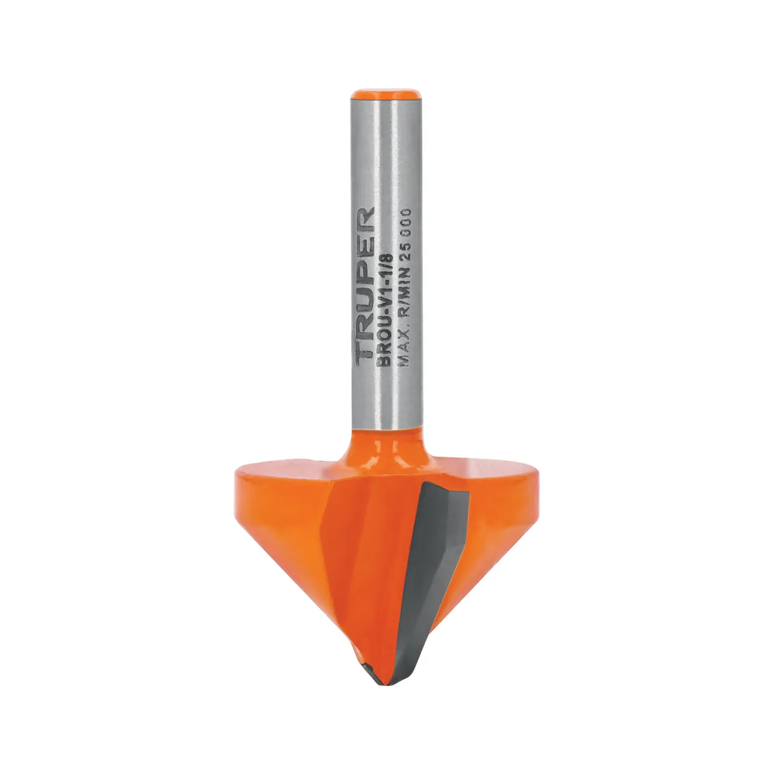 Broca para router, corte en 'V', 1-1/8', TRUPER