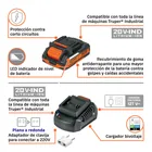 Rotomartillo/destornillador 1/2', 20V, 70Nm, 2 baterías 2Ah 5
