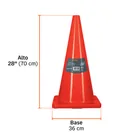 Cono de precaución de 70 cm de PVC, TRUPER 3