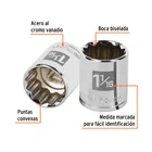 Dado de 1-1/16', 12 puntas, cuadro 1/2', TRUPER 2