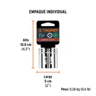 Dado de 1-1/4', 12 puntas, cuadro 1/2', TRUPER 5