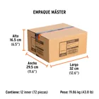 Dado de 1-1/4', 12 puntas, cuadro 1/2', TRUPER 7