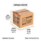 Caja con 10000 clavos calibre 23, 22 mm para CLNE-23, TRUPER 7