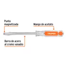Desarmador plano 5/16 x 5' barra cuadrada mango acetato 3