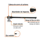 Hacha labor entera 2-1/2 lb, mango de fibra de vidrio 36' 2
