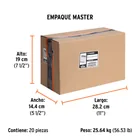 Caja con 5000 clavos calibre 18, 30 mm para CLNE-18, TRUPER 6