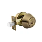 Cerrojo llave-llave latón antiguo, llave puntos, HERMEX 1