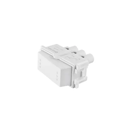 Interruptor de 3 vías, línea Italiana, color blanco, VOLTECK