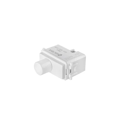 Dimmer giratorio, línea Italiana, color blanco, VOLTECK