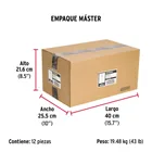 Caja con 100 taquetes arpón de 1/4' x 2-1/4', FIERO 6