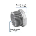 Reducción bushing acero galvanizado 1-1/4 x 1/2', FOSET 2