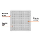 Panel perfocel 80 x 80 cm, TRUPER 2