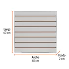 Panel ranurado 60 x 60 cm TRUPER 3