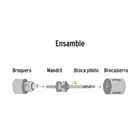 Brocasierra diamante 1-1/2' borde segmentado, TRUPER 3