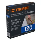 Rollo de 45 m de lija para plomero grano 120 ancho 1-1/2' 3