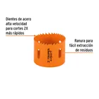 Brocasierra bimetálica 2-1/2', TRUPER EXPERT 2