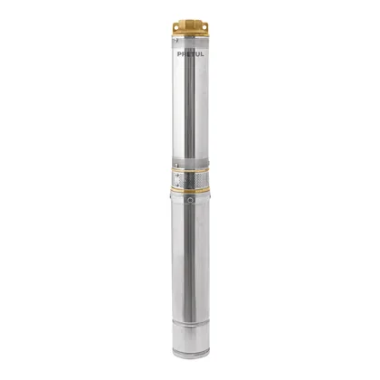 Bomba sumergible tipo bala 4', 1-1/2HP, uso agrícola, PRETUL