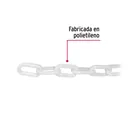 Metro de cadena de 8 mm de plástico blanca, carrete de 25 m 2