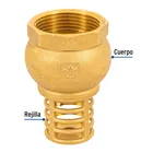 Pichancha con rejilla de latón 1-1/4', FOSET 2