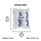 Válvula esfera de PVC 1-1/2' roscable, FOSET 3