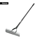 Rastrillo aireador de 19 dientes, mango 54', fibra vidrio 1