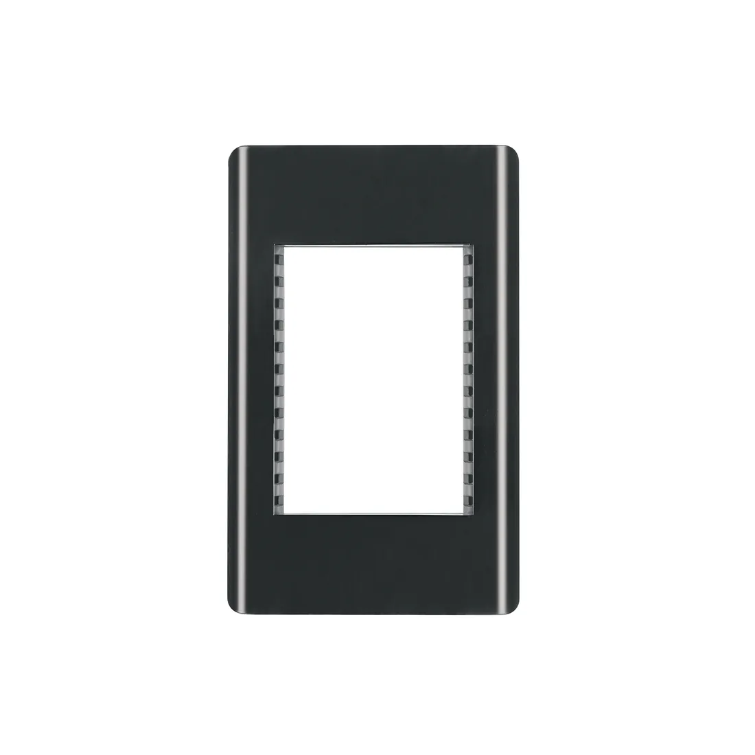 Placa negra de 1 ventana 3 módulos, línea Lisboa, VOLTECK
