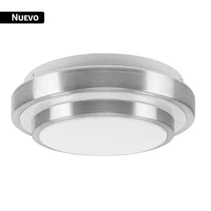 Luminario LED plafón decorativo 15W 6500K, metálico, BASIC