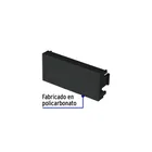 Tapón ciego negro de 1 módulo, línea Lisboa, VOLTECK 2
