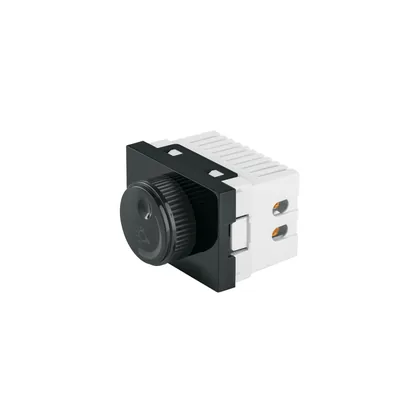 Dimmer giratorio negro de 1.5 módulos, línea Lisboa, VOLTECK