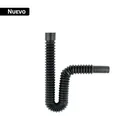 Céspol flexible de PP negro, para lavabo o fregadero, FOSET 1