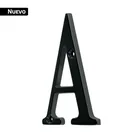 Letra A de latón sólido 4', negro, HERMEX 1