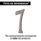 Número 7 de latón sólido 4', níquel satín, HERMEX 1