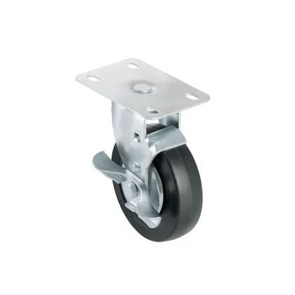 Rodaja hule 4', placa giratoria con freno, balero, 50kg