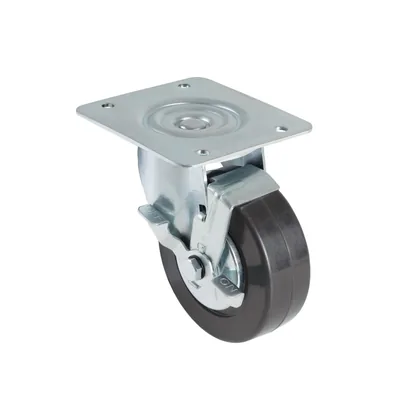 Rodaja hule 6', placa giratoria con freno, balero, 150kg
