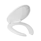 Asiento alargado para WC,cierre lento,abierto,blanco,ELEMENT 1