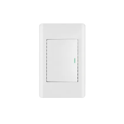 Placa armada blanca 1 interruptor 3 módulos, Lisboa, VOLTECK