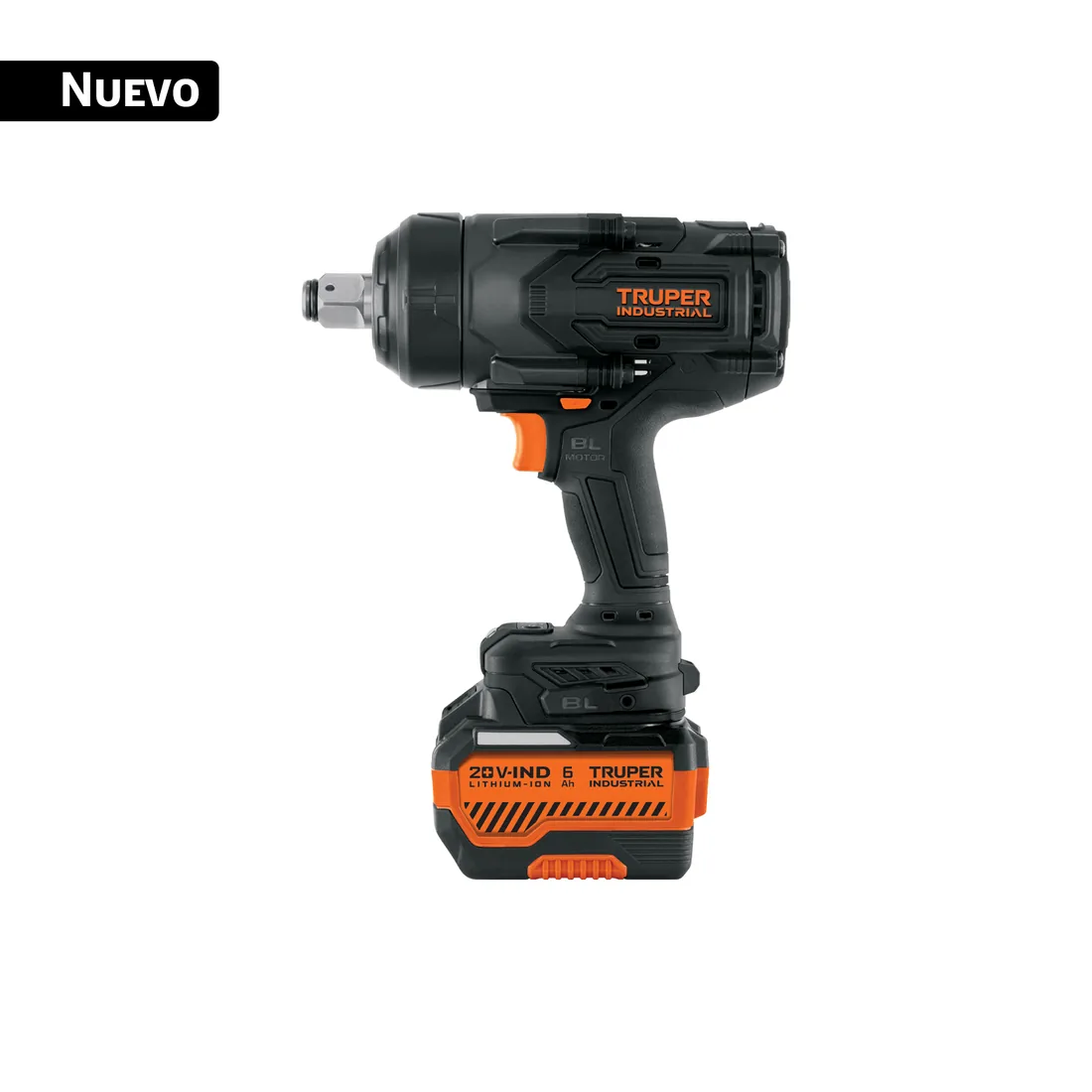 Llave de impacto 3/4' 20V 1300Nm, 1 batería 6Ah, INDUSTRIAL