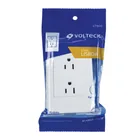 Placa armada blanca contacto dúplex 3 módulos, Lisboa 5